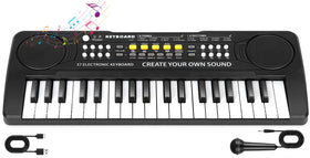 M SANMERSEN 37-key upgrade piano keyboard for kids exterior view inviting playful learning.