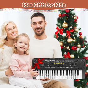 M SANMERSEN portable 37-key upgrade piano keyboard, compact and travel-ready.
