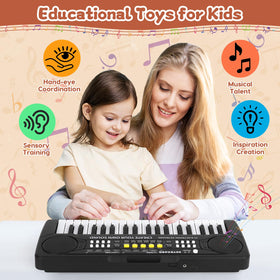 M SANMERSEN 37-key upgrade piano keyboard Record & Playback feature for practicing tunes.