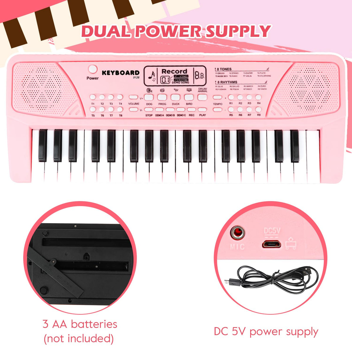 Compact, portable design makes practice convenient at home or on the go.