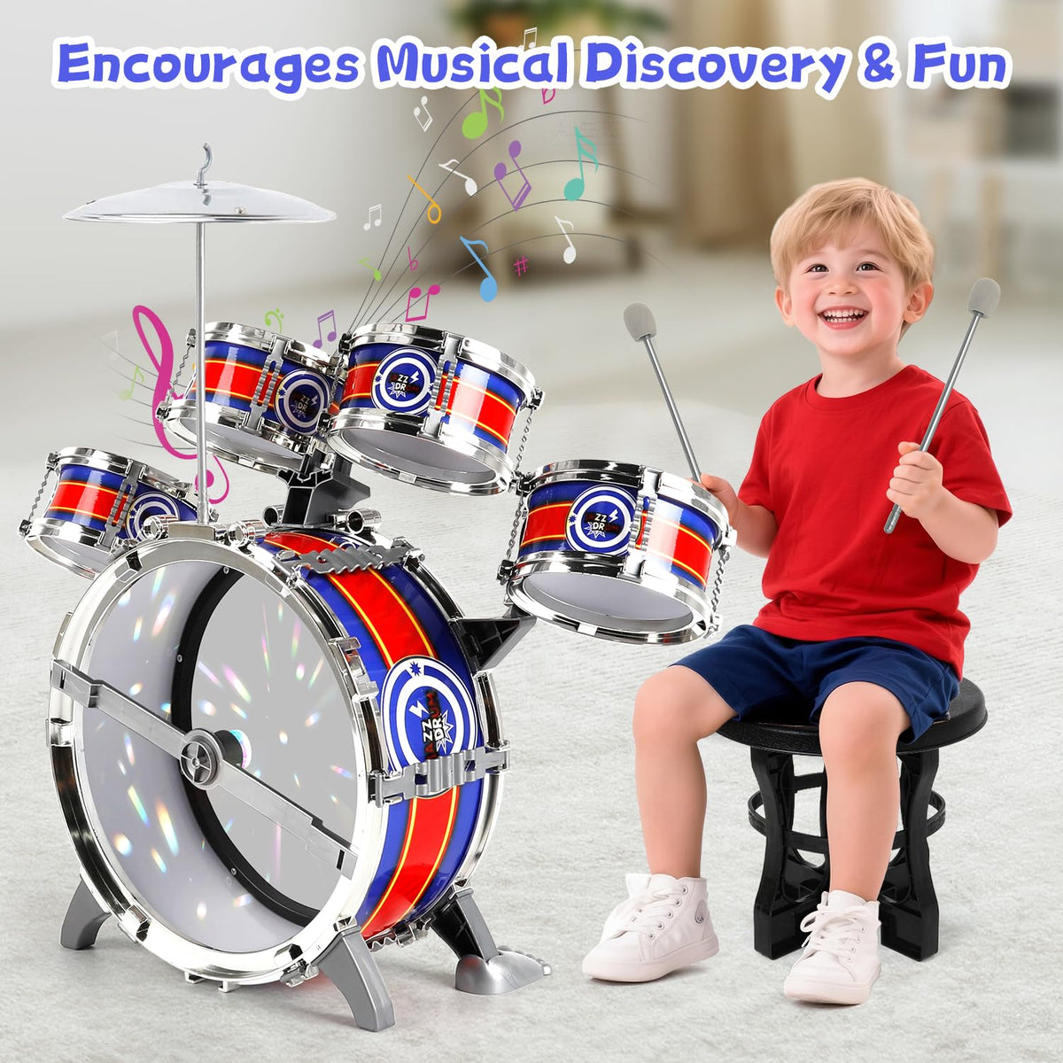 M SANMERSEN cymbal drum provides bright sound for expressive play