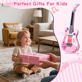 M SANMERSEN kids guitar offers 8 songs and 4 rhythms for fun