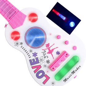 M SANMERSEN guitar with adjustable strings enables custom tunes.