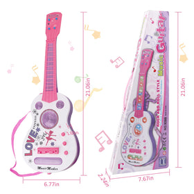 M SANMERSEN guitar includes back strap for easy carrying.