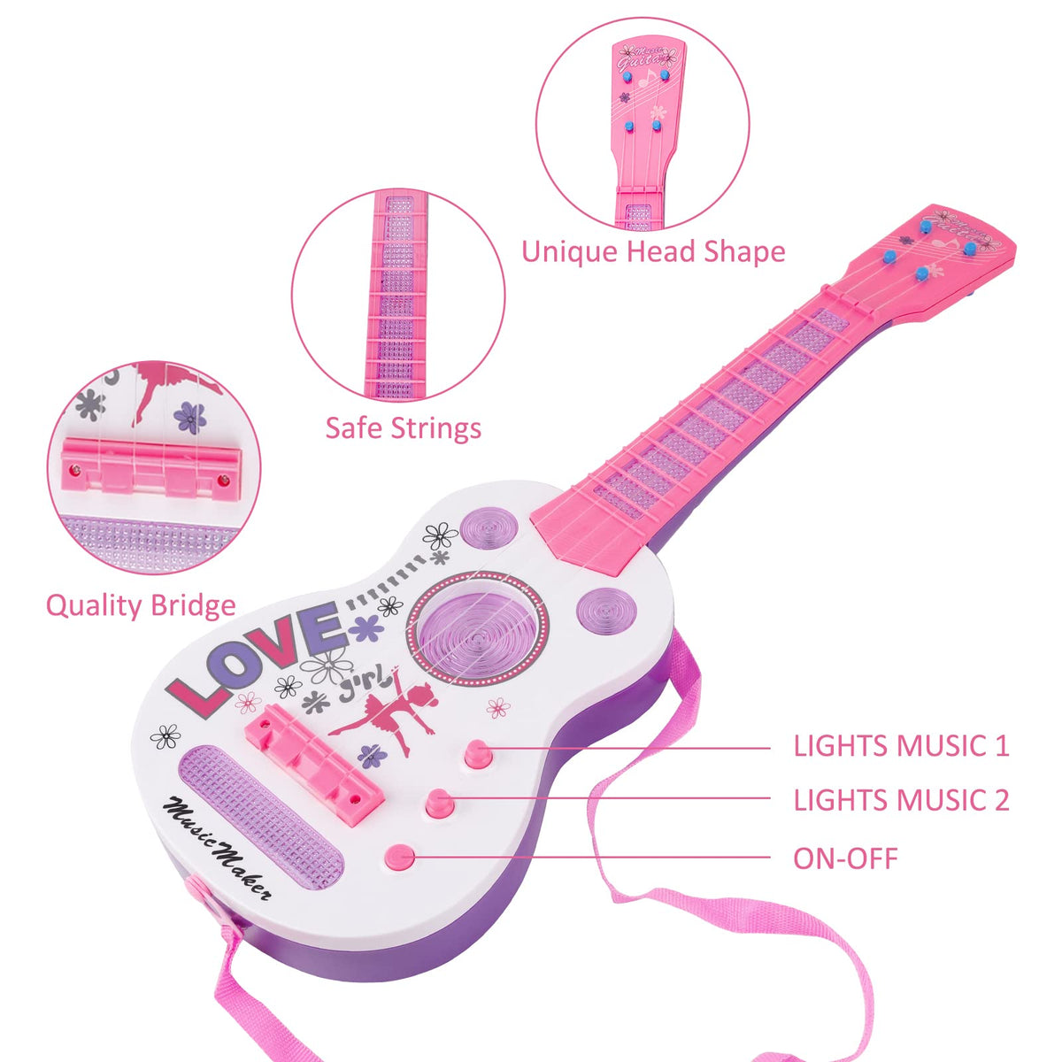 M SANMERSEN built-in songs encourage play and rhythm discovery.