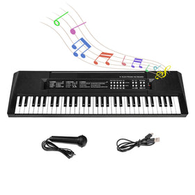 M SANMERSEN Kids Piano 61-key keyboard ideal for beginner musicians.