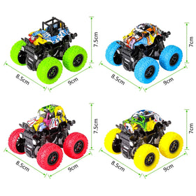 M SANMERSEN Monster Truck yellow 360° stunt in action.