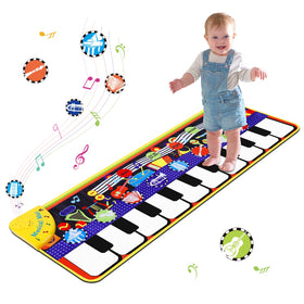 M SANMERSEN piano mat in use with kids learning rhythm today