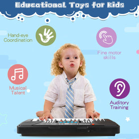 Built-in rhythms and tones guide early theory with crisp, engaging sound