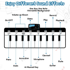 M SANMERSEN mat displaying instrument sounds for sonic discovery