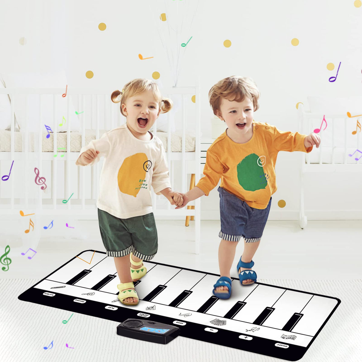 Compact M SANMERSEN piano mat suitable for home or travel