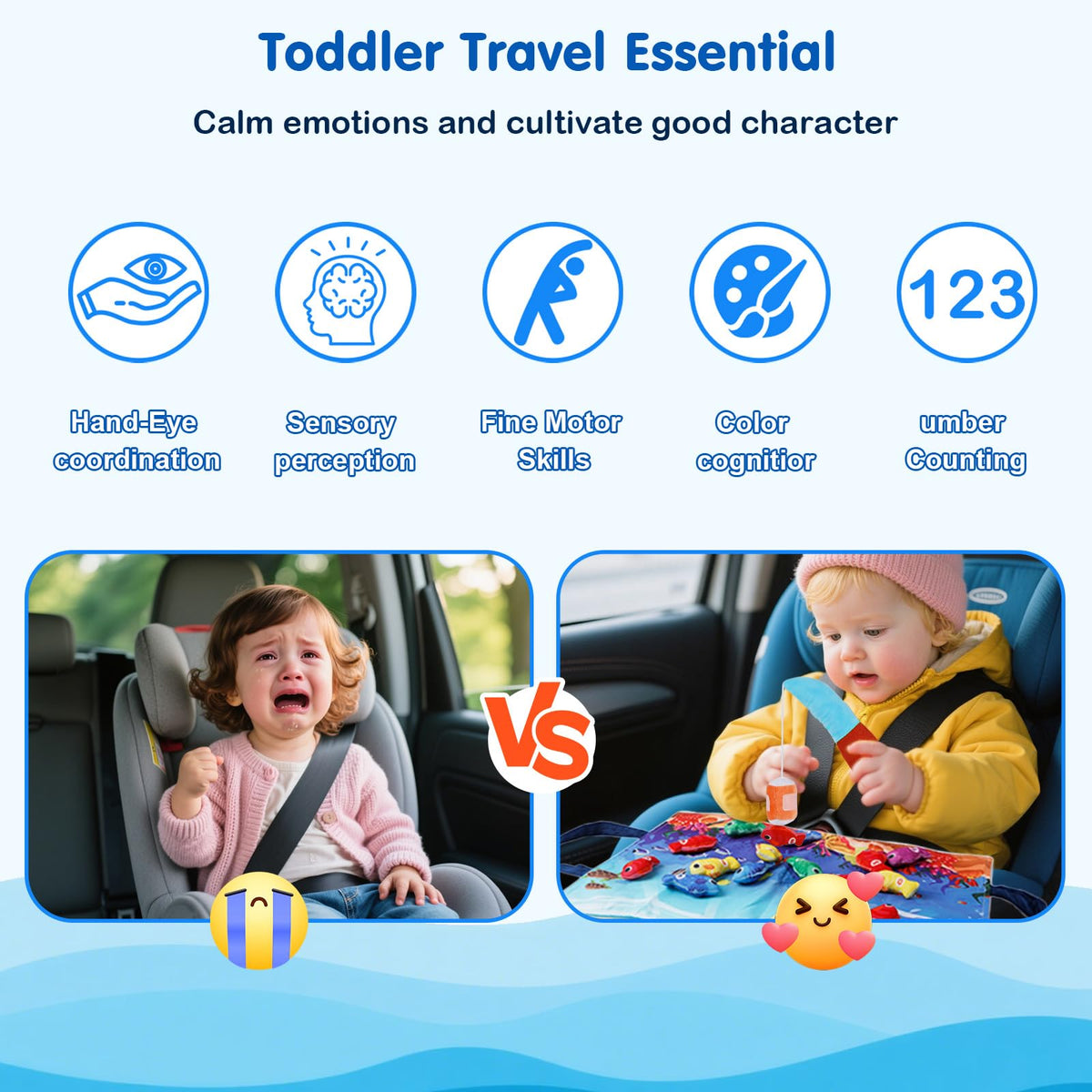 M SANMERSEN lightweight design keeps toddlers engaged without fatigue.