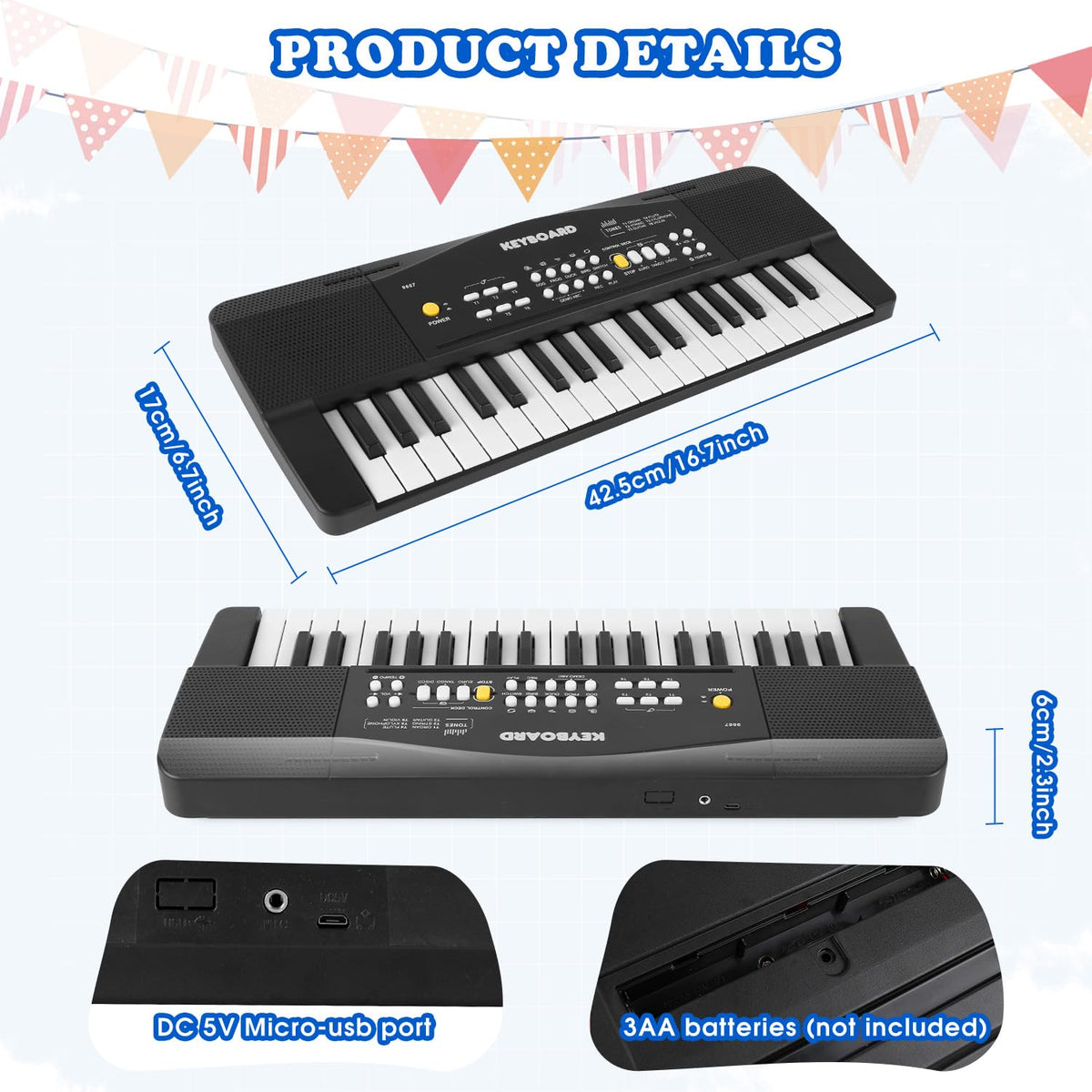 M SANMERSEN toy piano keyboard demos and animal sounds expands exploration