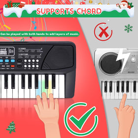 M SANMERSEN Upgraded Kids Piano demos and rhythms promote musical exploration