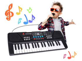 M SANMERSEN Upgraded Kids Piano front view shows 37 keys for beginners