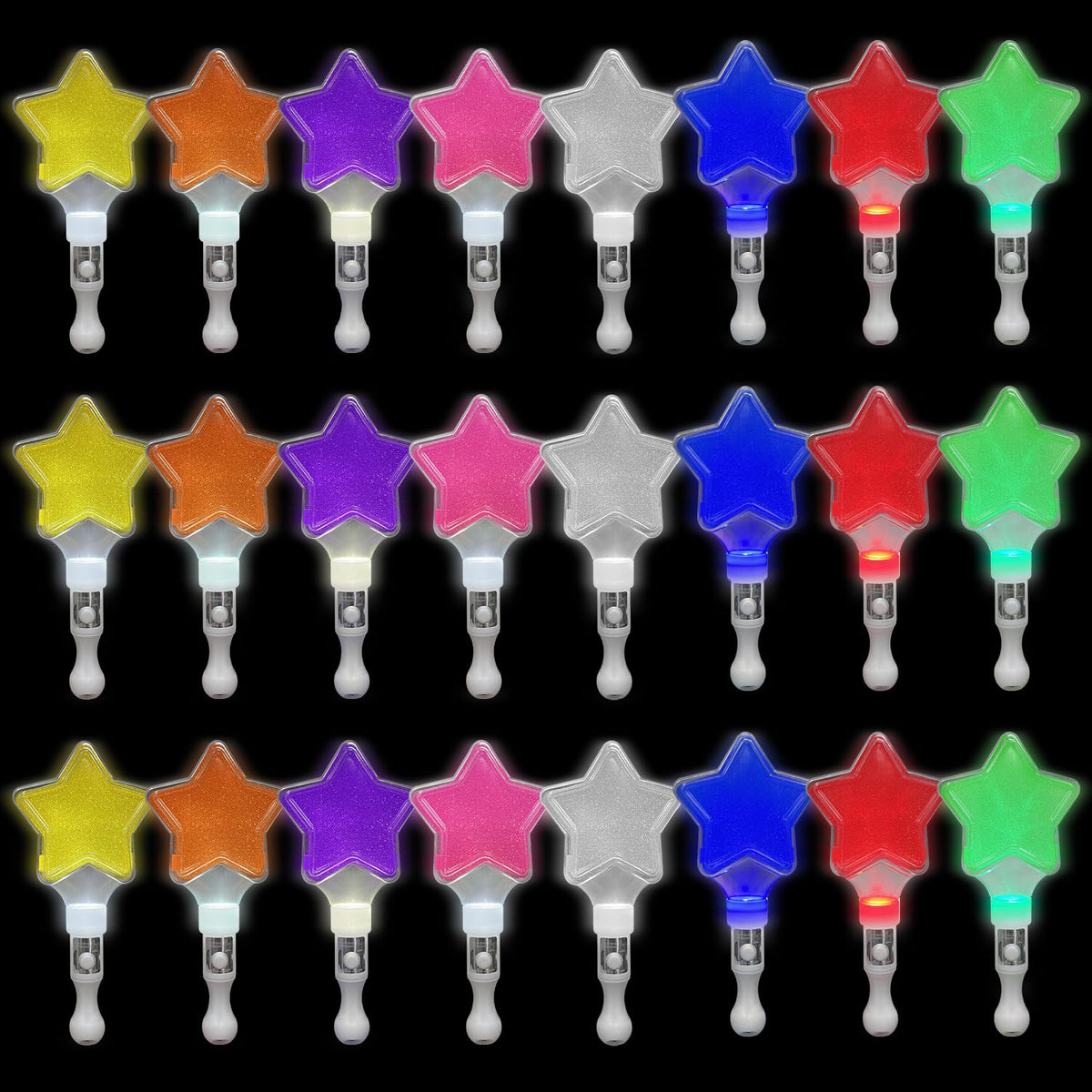 M.best glow sticks 24-pack with multiple colors ideal for kid and adult celebrations