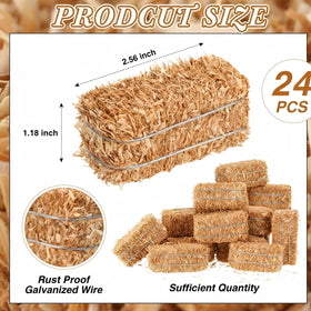 Maasechs hay bale close-up showing textured straw for realism