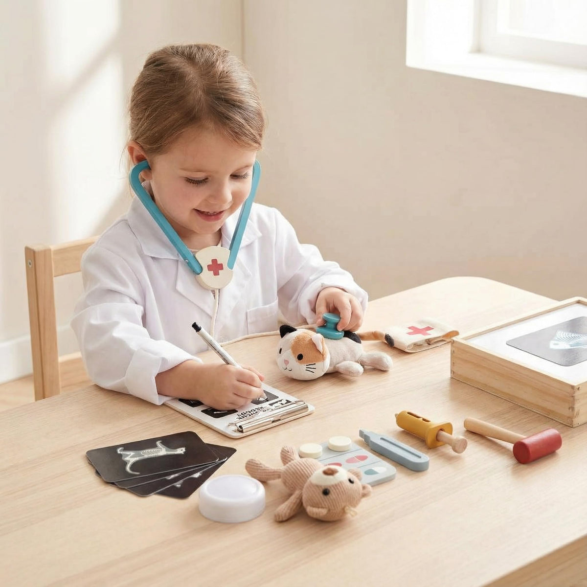 Macabaka LED light enhances vivid vet scenes during play