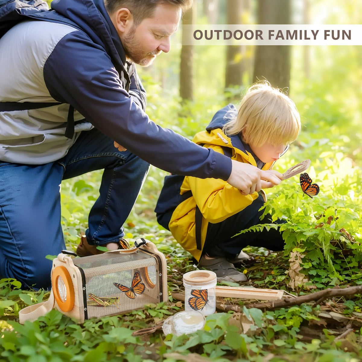 Macabaka wooden bug habitat designed for observing insects