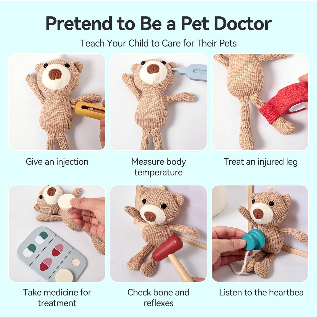 Macabaka X-ray slides set for pretend vet scenarios
