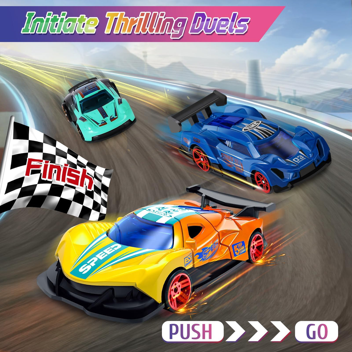 MACALOCA gift-pack color changing cars, ready for gifting at birthdays or holidays.