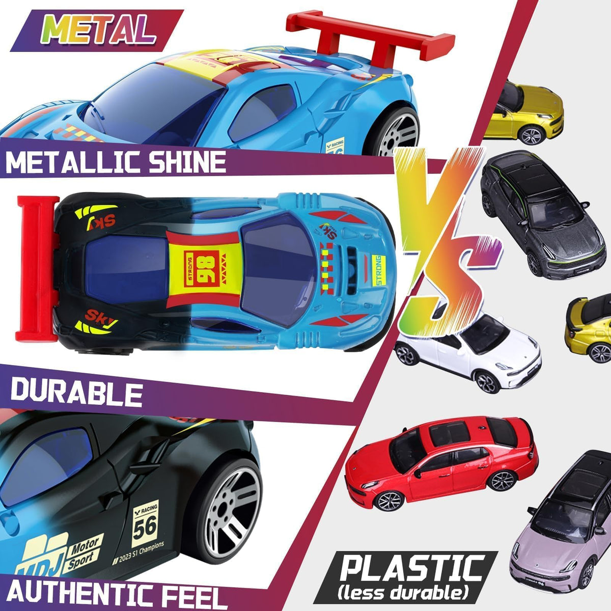 MACALOCA premium packaging makes these color-changing cars ideal gifts.