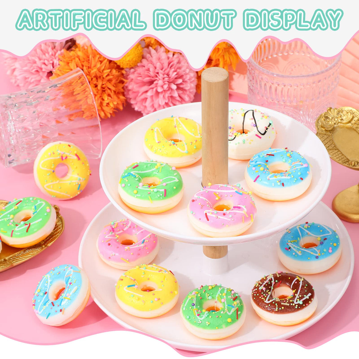 Macarrie donut stress ball orange adds vibrant decoration and soothing squeeze.