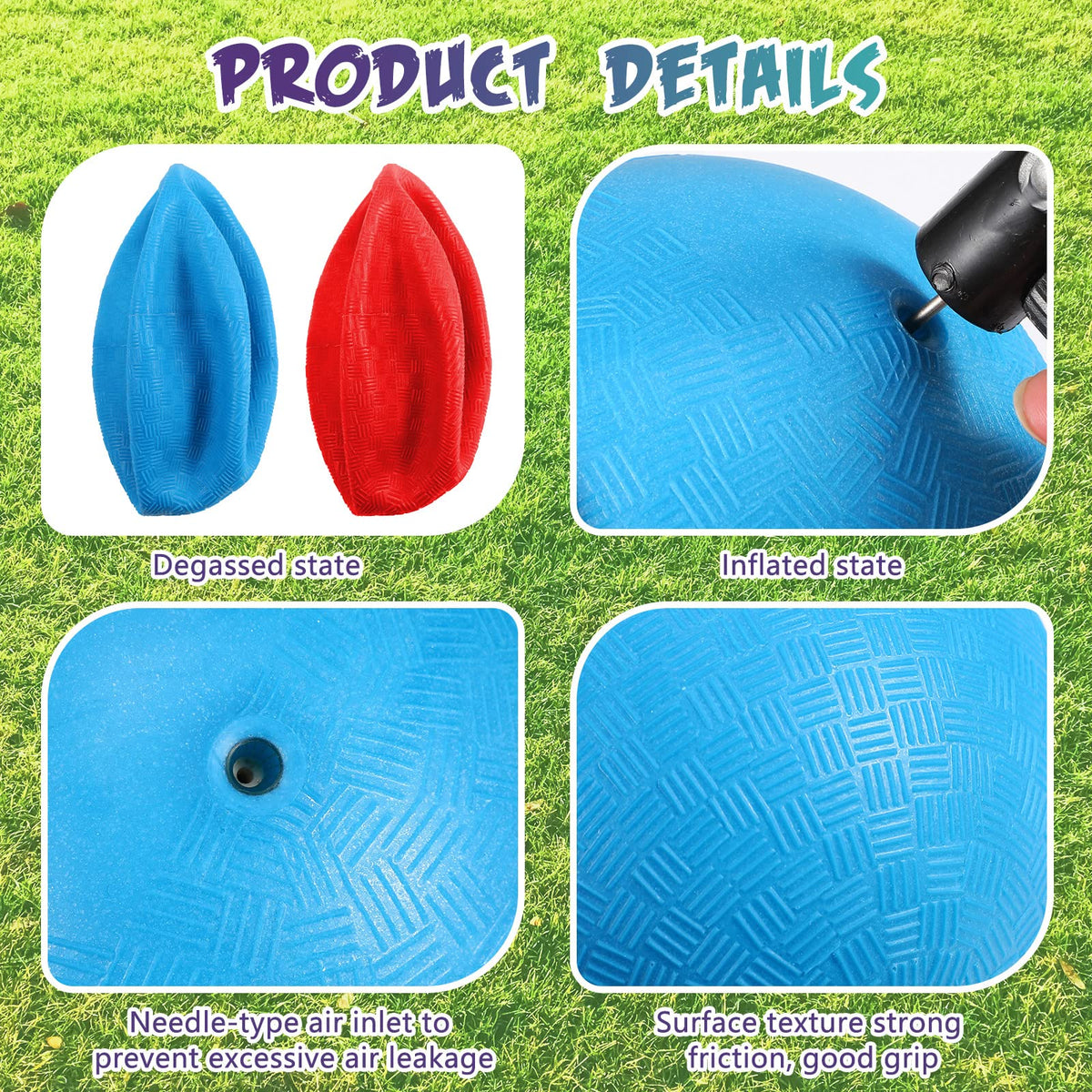 Macarrie durable inflatable balls with reliable PVC construction