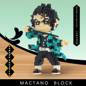 MACTANO Demon Slayer bricks with clear instructions for assembly