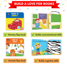 Madame Curie's Storyhouse Where is Mummy lift-a-flap design supports safe exploration.