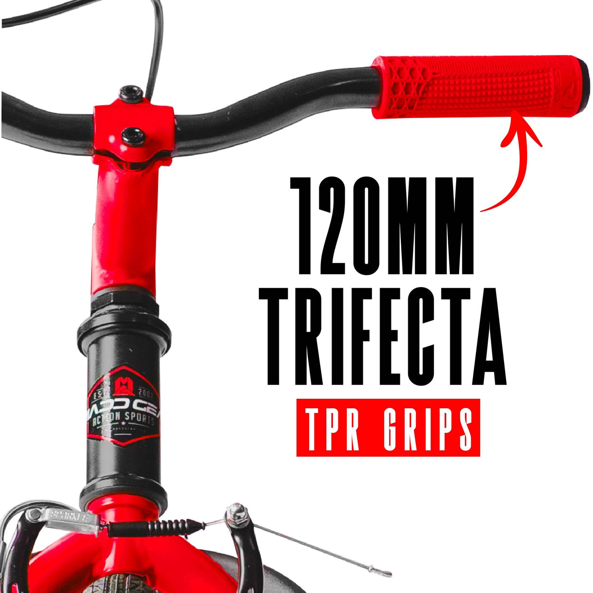 Madd Gear drift trike low center of gravity for stable turns