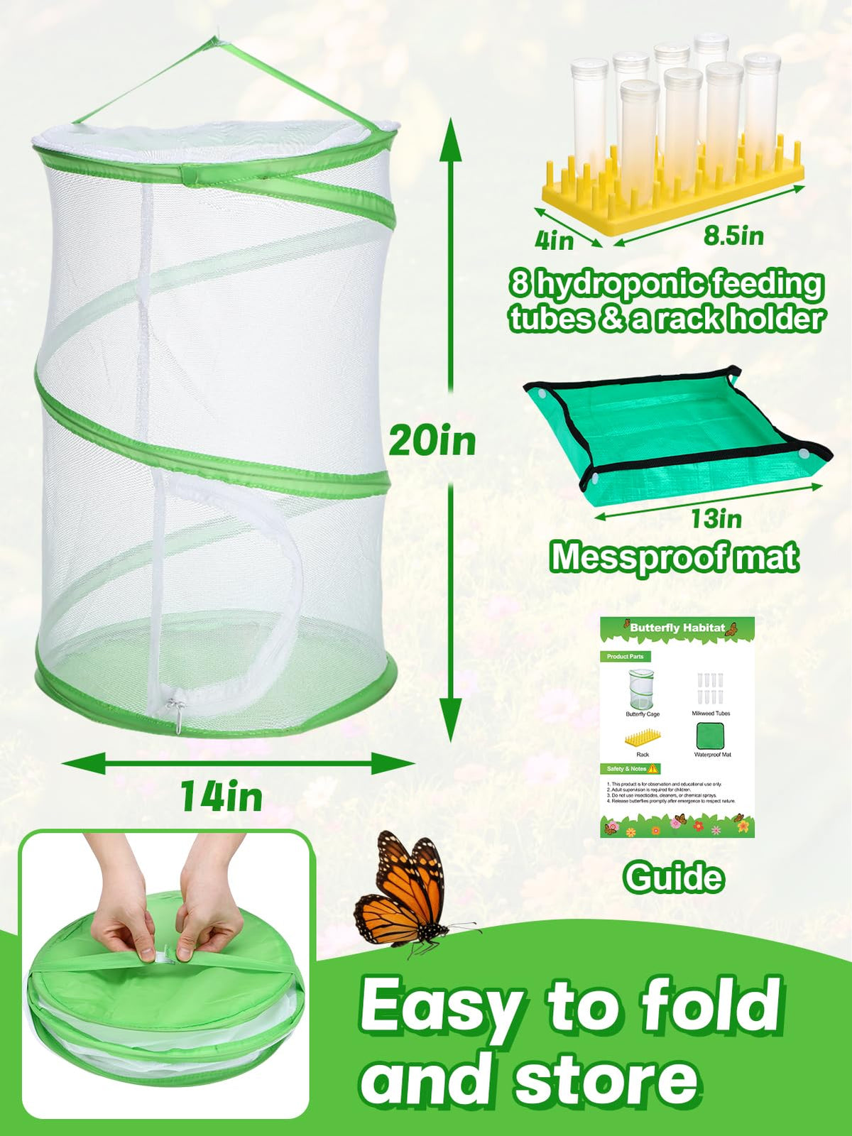 MADHOLLY life-cycle monitoring in a safe, controlled enclosure.