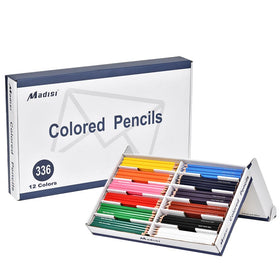Madisi bulk colored pencils in a box for classroom storage and projects