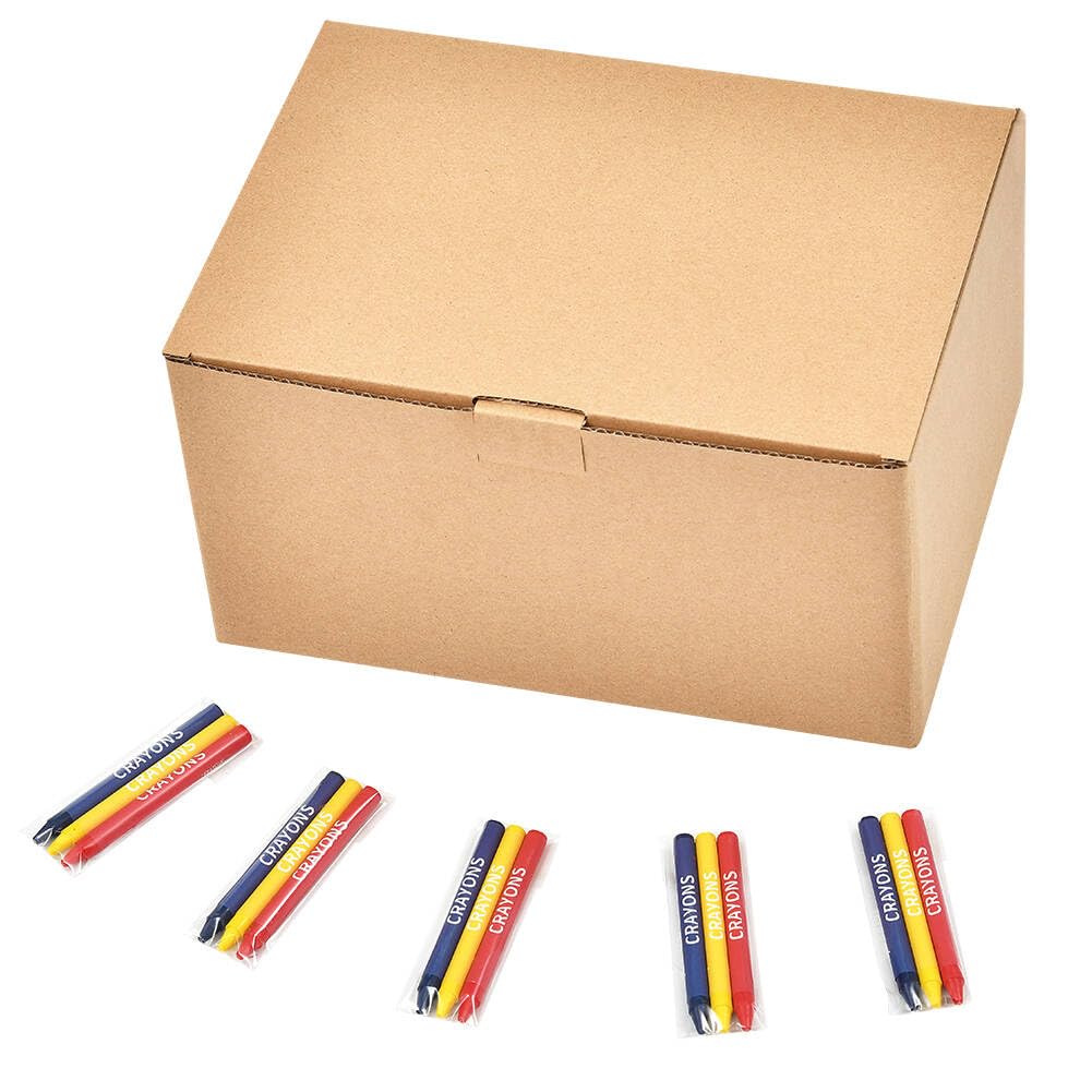 Madisi crayons 300 packs of three colors ready for collaborative art projects.