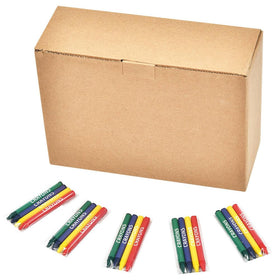 Madisi Crayons four-color set with red, green, blue, yellow for bright artwork.