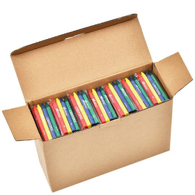 Madisi Crayons bulk pack in a sturdy box for classroom storage.