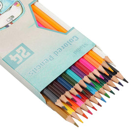 Madisi pre-sharpened pencils lined up for instant art sessions