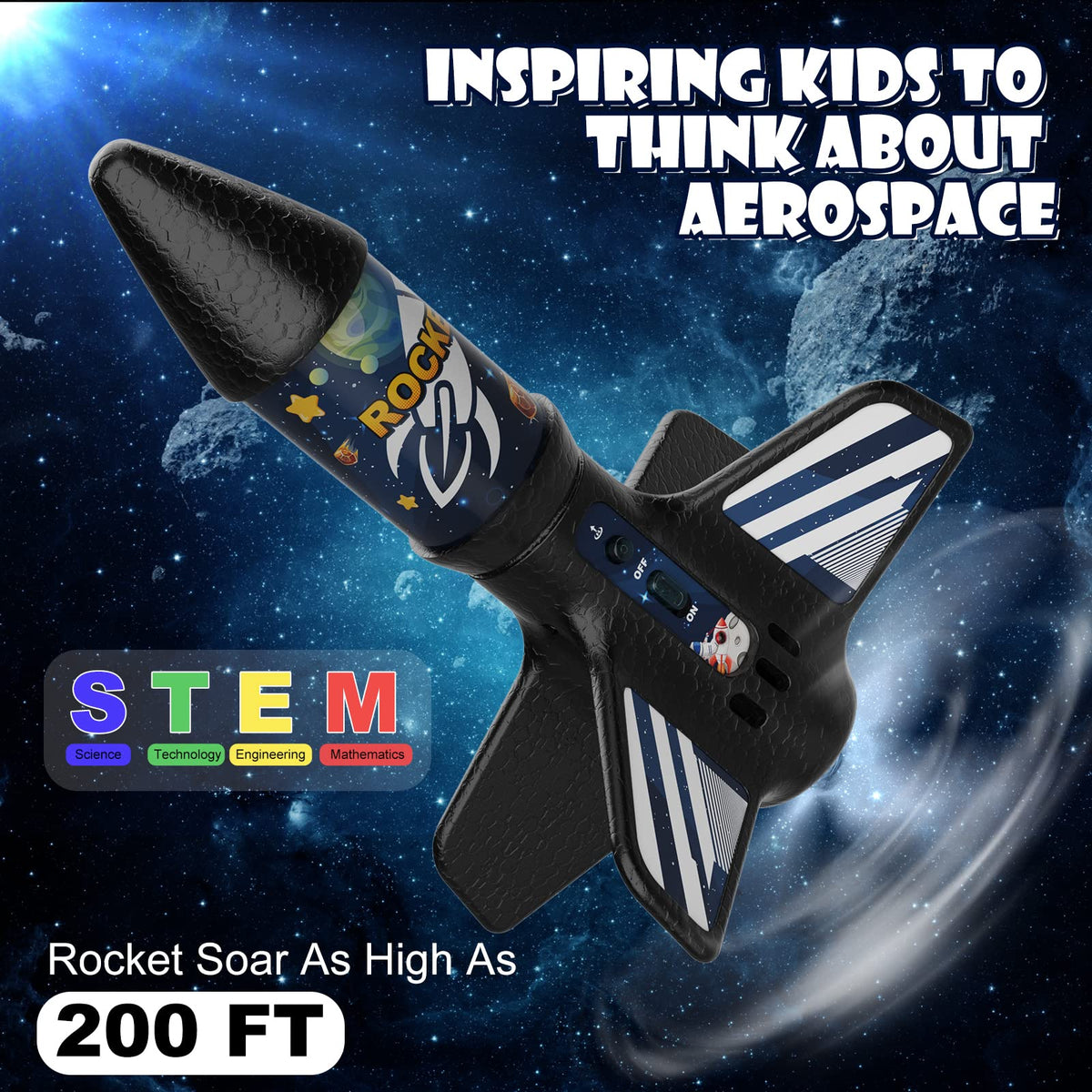 Mafbeanl rocket reaches 200 ft high for longer flight thrills