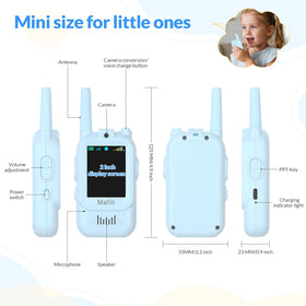 Mafiti video walkie talkie blue screen view shows live video calls