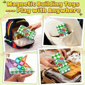 Colorful MAGBLOCK tiles teach shapes and colors during play