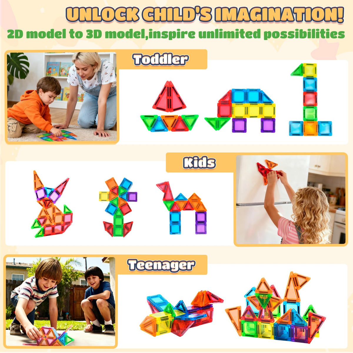 Kids use MAGBLOCK in car or plane for screen-free fun