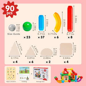 MAGBLOCK magnetic balls and rods assembling 2D and 3D models