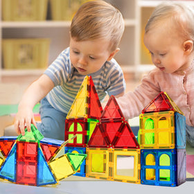 MAGBLOCK window tile invites open-ended play and model making.