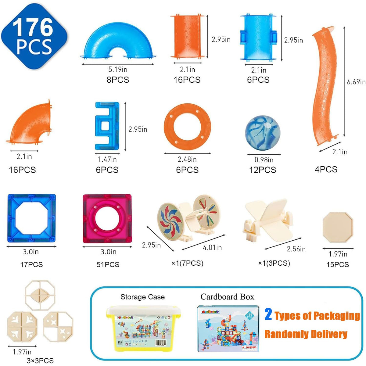 MAGBLOCK magnets strong-connection, durable ABS ensure safe, long-lasting play