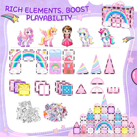 Castle playset supports collaborative games with siblings and friends.