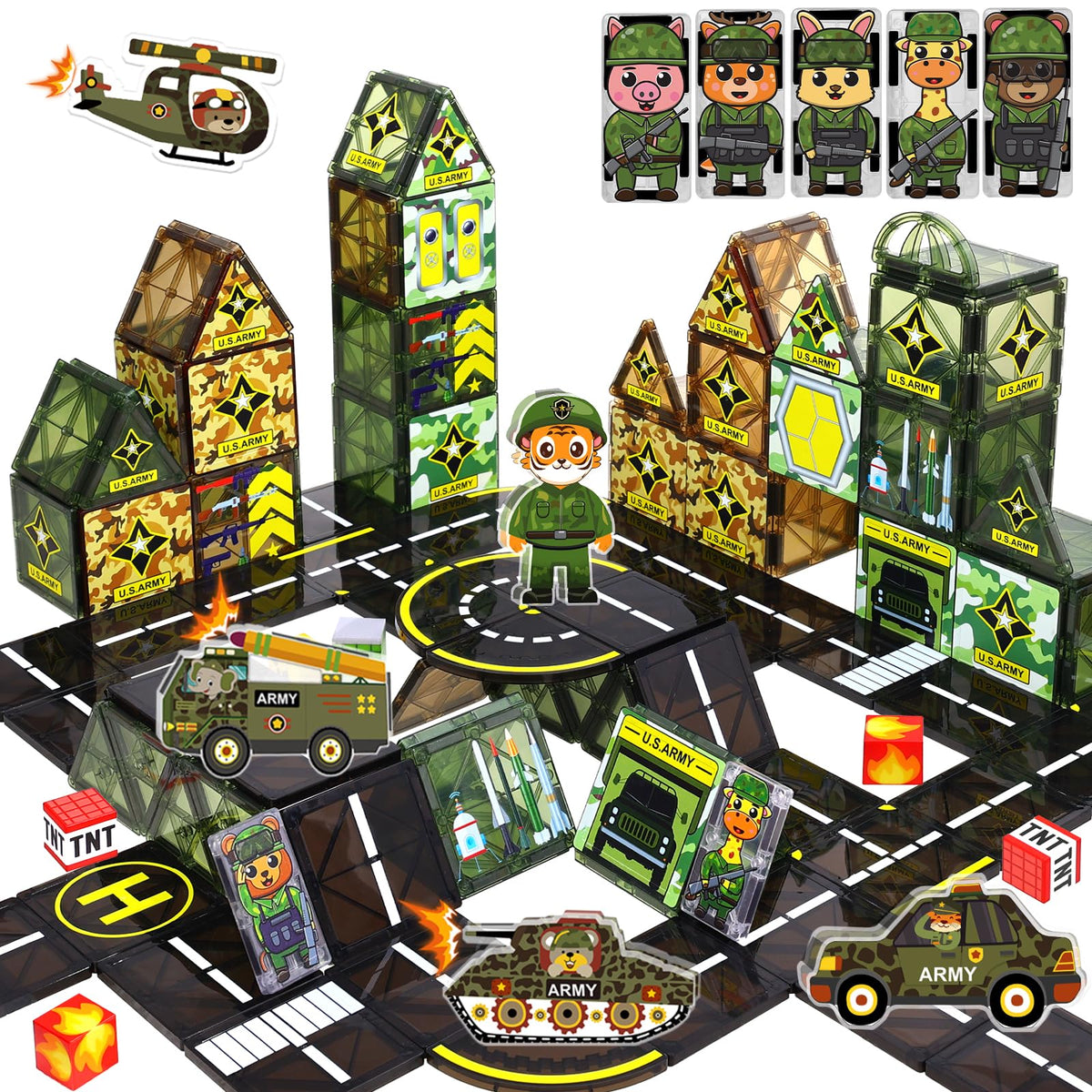 Magbubp tiger King magnetic doll for engaging character play