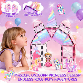 Magbubp Unicorn dolls four piece set supports storytelling and pretend play.