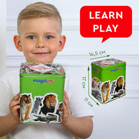 MAGDUM 110 fridge magnets farm animals for imaginative play