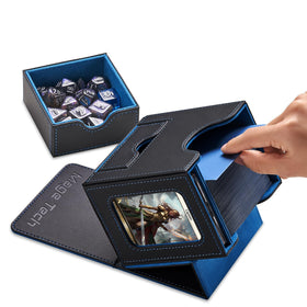 Mage Tech black and blue finish adds a sleek, professional look to your setup.