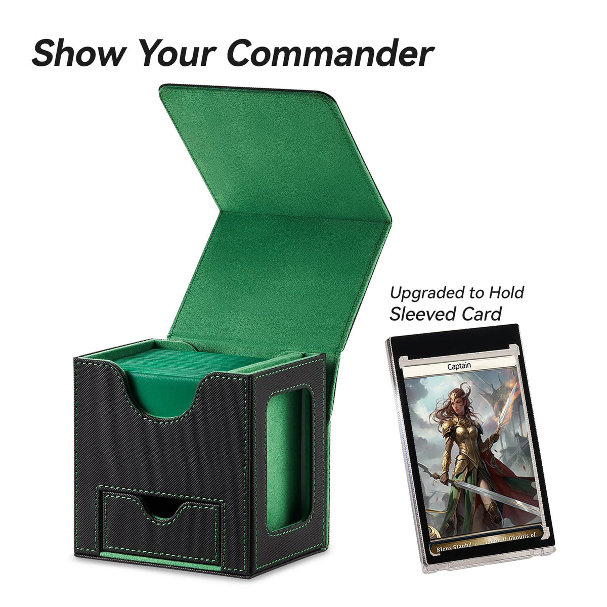 Mage Tech 35pt Commander Card Holder protects the Commander during transport.